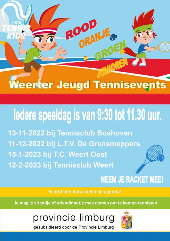 Weerter Jeugd tennisevents
