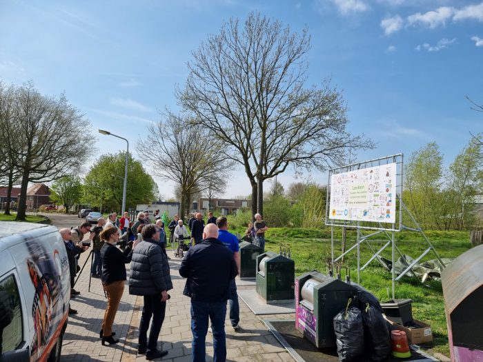 Leukerpark Onthulling spandoek