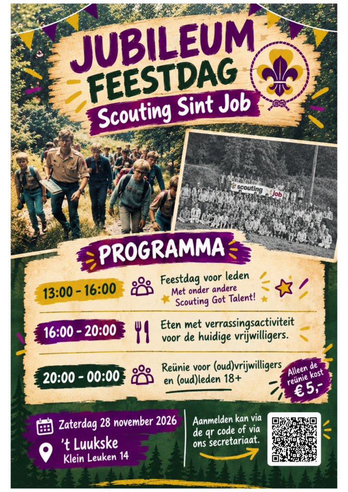 Jubileum feestdag Scouting St. Job 28-11