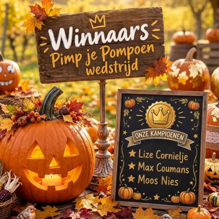 261029 Winnaars pompoenwedstrijd